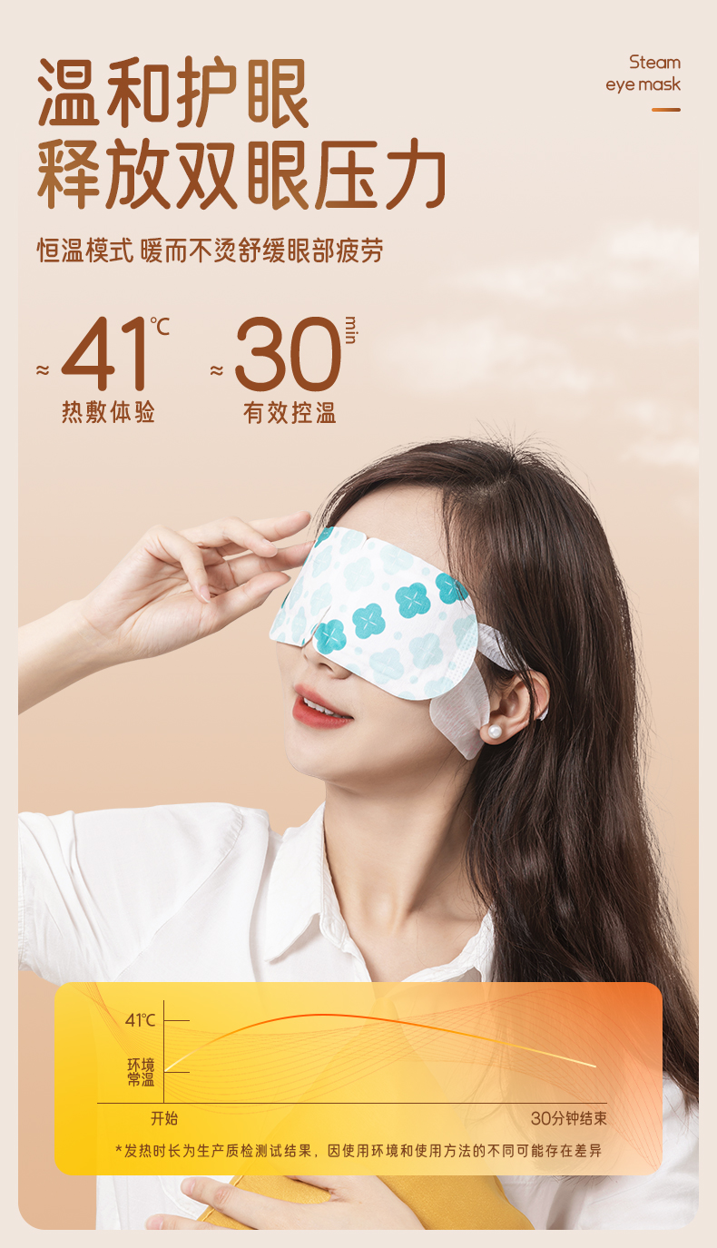 舒緩眼疲勞——5片裝洋甘菊熱敷蒸汽眼罩測(cè)評(píng)